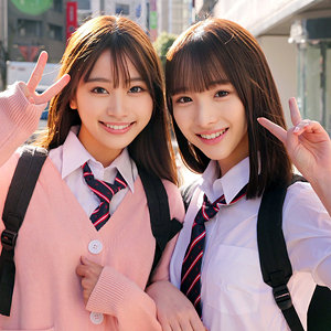 【無料】skho176｜ももちゃん＆みなみちゃん